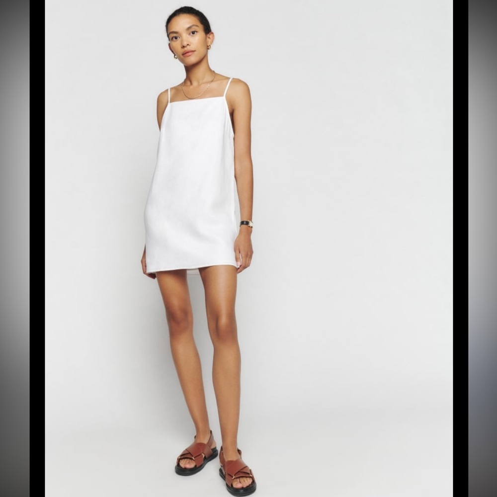 Reformation Light Blue Mini Slip Dress - Picture 4 of 10